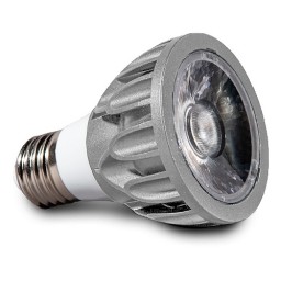 Architectural Grade LED PAR20 Light Bulb Flood 3000K Smart Dim Superior Color Rendering Silver SunLight2