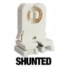 SHUNTED medium Bi-Pin snap in tombstone socket with Nut for T12 or T8 lights