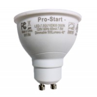 Pro-Start LED 7.5watt GU10 MR16 3000K 40° flood light bulb dimmable LED-7.5GU10D830